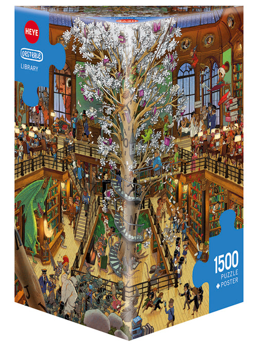 Heye Oesterle: Library 1500 Piece Puzzle image 0